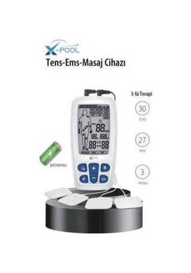 Fizyopol X-Pool Bataryalı 2 Kanallı Dijital Tens Ems Masaj Cihazı