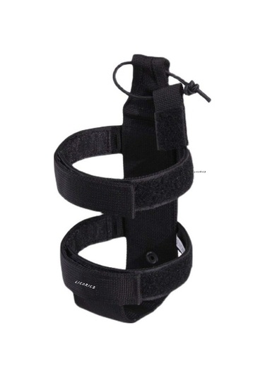 Licorice Bisiklet, Motosiklet, Sırt Çantası Ayarlanabilir Taşınır Şişe Rafı Siyah