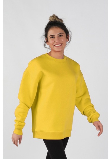 Kadın Sıfır Yaka Sweatshirt 001