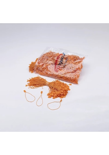 Fuyaku Kilitli İp Klips Renkli 18 Cm 1.000 Adet Turuncu