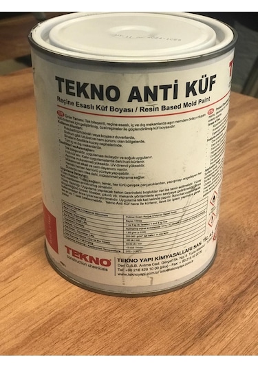 Tekno Tekno Anti Küf Reçine Esaslı Nem Rutubet Küf Boyası 1