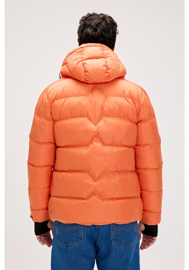 Axel Turuncu Erkek Kapüşonlu Mont-orange Turuncu