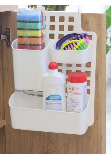 Idea Askılı Organizatör, Kaplarla, Alt Değiştirme Masası İçin 24764757 Beyaz