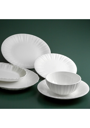 Jumbo Claro Fine Bone 26 Parça 6 Kişilik Yemek Takımı