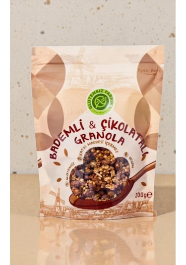 Glutensiz Fabrika Bademli Ve Çikolatalı Karabuğday Granola 200 Gr