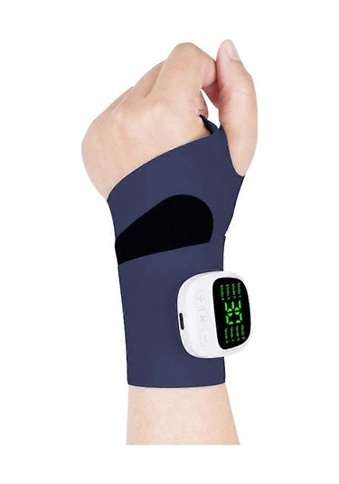 Ganzhoushop Kjh-x3hw Ems Tendon Kılıf Masaj Bilek Koruyucu 8 Mod 30 Yoğunluk Seviyesi Spor Bilek Bandı El Joiocean Mavisi Çok Renkli
