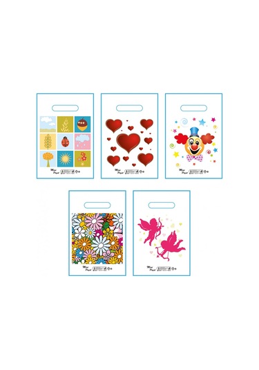 Blok Elgeçme Baskılı Poşet 100'Lü 22X33 N0 1