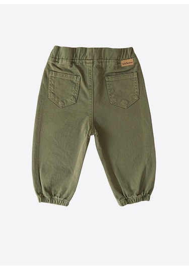 Kitikate Organik Gabardin Bebek Pantolon Yeşil Yeşil