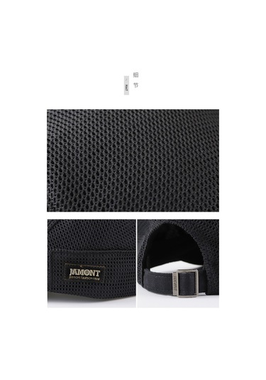 Hqgoodstore Yeni Rahat Basit Düz Renk Tam Örgü Nefes Alabilen İnce Erkek Sivri Şapka Siyah Siyah