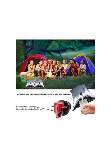 Prestigegoods Outdoor Kampçılık Piknik Yalıtımlı 5l Su Çantası Teneke Folyo Sıcak Tutar Altın