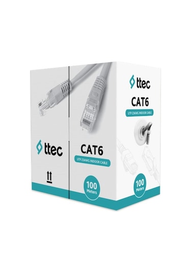 Ttec Kbl-cat6-23cca-ın100g İç Mekan Pvc Gri 100 Metre Kablo