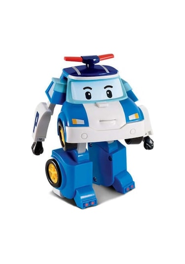 Dönüşen Polis Araba Figür Poli Modeli 10 Cm 3+ Yaş