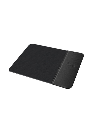 Ojd-36 Qı Standart 10w Aydınlatma Kablosuz Şarj Cihazı Kauçuk Mouse Pad, Boyut: 26.2 X 19.8 X 0.65cm Siyah