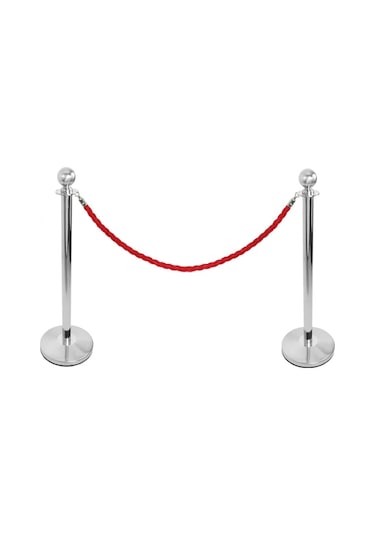 Protokol Bariyeri Paslanmaz Yönlendirme Bariyeri Metalik Bariyer 5 Adet