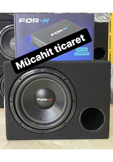 Forx Paket Set 30 Cm Bass 1000wat Forx 4x60 Rms Anfi 4kanallı