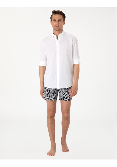 Pierre Cardin Erkek Siyah Deniz Şortu 50307957-vr046 Siyah