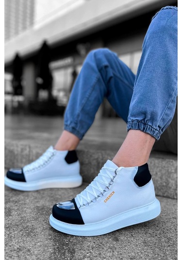 Ch267 - Gbt Roma Mirror Erkek Bot Beyaz/sıyah Çok Renkli