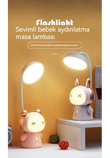 Karikatür Led Katlanır Gece Lambası-sarı Sarı