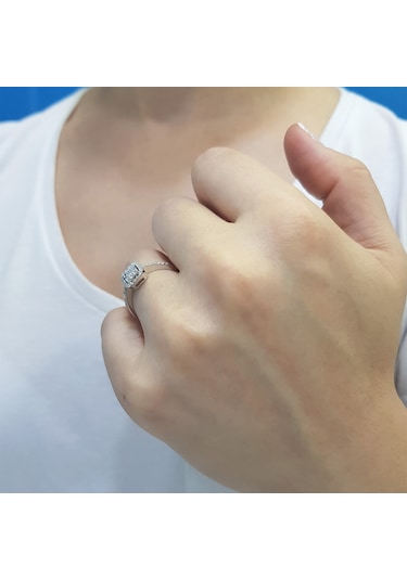 Lova 0,33 Karat Baget Pırlanta Yüzük - 1020313