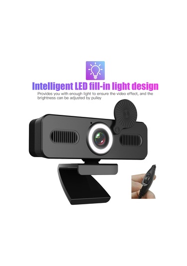 Cbtx HD 120° Geniş Açılı USB Mikrofonlu Web Kamerası 1080P