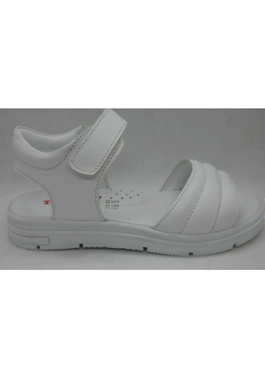 Toddler 491 Beyaz Doğal Deri Anatomik Taban Çocuk Sandalet 31-35 Beyaz
