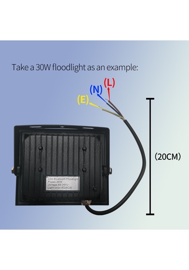 Cbtx 50w Tuya App Akıllı Led Işık Ip66 Su Geçirmez Renkli Rgb Lamba Açık Fabrika Depo Projektör Diğer