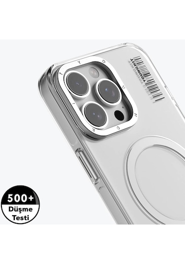 İphone 16 Pro Max Uyumlu Kılıf Magsafe Şarj Özellikli Şeffaf Youngkit Crystal Shield Serisi Şeffaf
