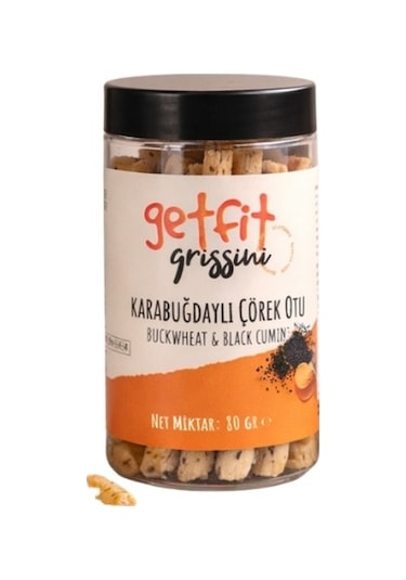 Getfit Karabuğdaylı Çörek Otlu Grissini 80 Gr