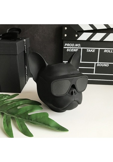 Flybuy Bluetooth Hoparlör Bull Dog Head, Kablosuz Subwoofer, Kompakt, Taşınabilir Ses Sistemi, Aile Ve Arkadaşlar İçin