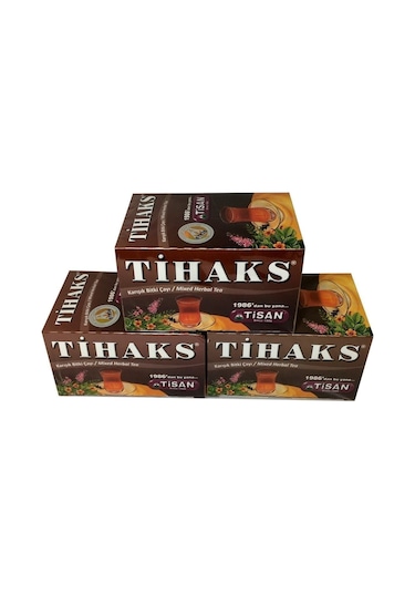 Tihaks Karışık Bitki Çayı 20 Süzen Poşet 3 Adet Tilaks 3 Paket Tilax