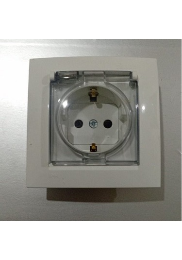 Simon 15 Renkli Kapaklı Topraklı Priz Çerçevesiz