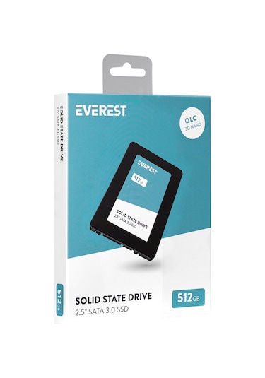 Everest ES512A 2.5" 512 GB 550/460 MB 3D NAND Flash SATA 3 SSD