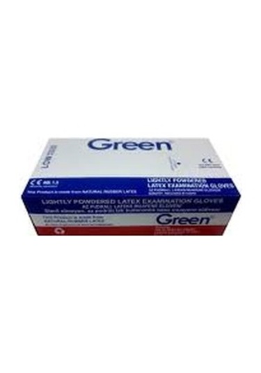 Green Lateks Eldiven Pudralı 100 Lü M