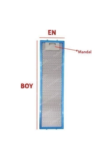 Ankastre Aspiratör Davlumbaz Alüminyum Yağ Filtresi - 265852328