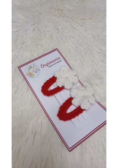 Yılbaşı Tokası- Kar Taneli Toka Bordo