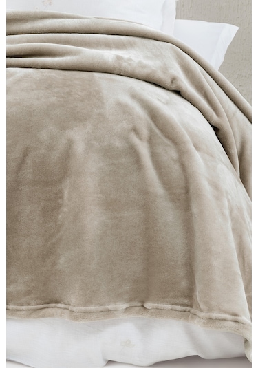 Yataş Bedding Olenna Çift Kişilik Wellsoft Battaniye - Bej