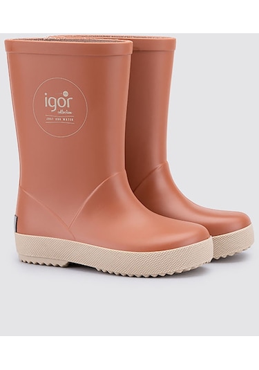 Igor Splash Dk Erkek Çocuk Su Geçirmez Yağmur Kar Çizmesi W10292 Taba - Bej Bej - Taba