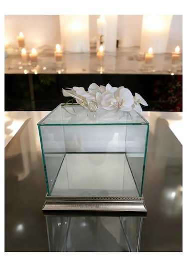 Cam Söz Nişan Çeyiz Bohça Kutusu 25 25 20 Cm Gelin Damat Bohçası