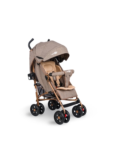 Comfymax Tam Yatar Baston Bebek Arabası – Wood Brown