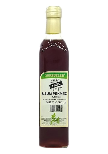 Gürbüzler Katkısız Üzüm Pekmezi Cam 650 G