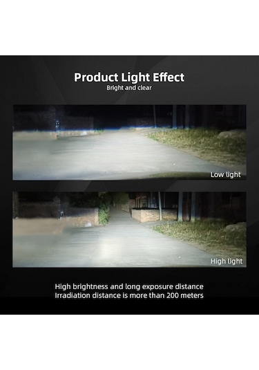 Youmex 2 Adet Araç Led Far Ampulü - 6000k Ultra Parlak, Ip68 Su Geçirmez, Kolay Kurulum, 36w Cob Teknolojisi