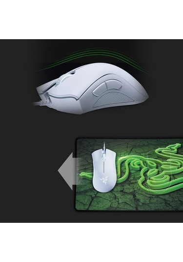 Tongxida Deathadder Essential 6400 Dpı Optik Oyuncu Mouse, Kırmızı DeathAdder