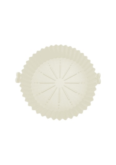 Lemestar Yenilenebilir Silikon Air Fryer Bezi, Fırına Uygun, Yapışmaz, 450 F Isı Dayanıklı, Çevre Dost Pişirme Aksesuarı Beyaz