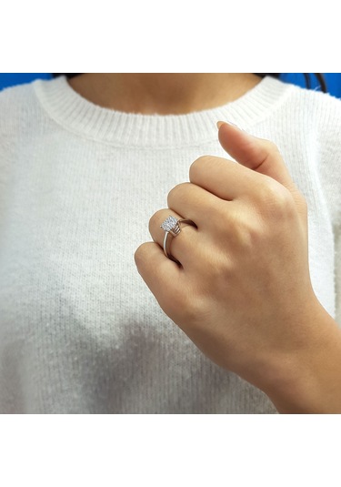 Lova 1,50 Karat Tektaş Görünümlü Pırlanta Yüzük - 1020303