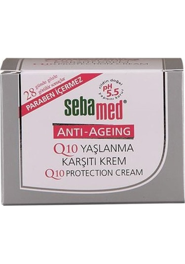 Sebamed Q10 ve Hyaluronik Asit İçerikli Yaşlanma ve Kırışıklık Karşıtı Anti-Age Krem 50 ML