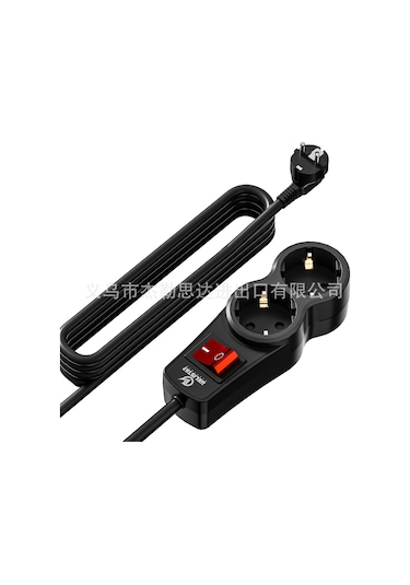 Joyjadehub Vde Alman Tipi Avrupa Tipi Priz, Kablolu 2 Konumlu