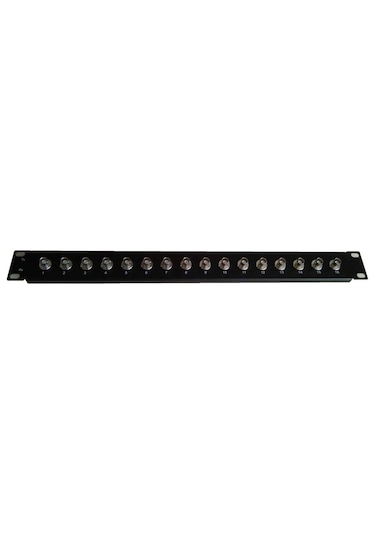 Bnc Patch Panel - 16Port Bnc F/F Konnektörlü Rack Tipi 1U
