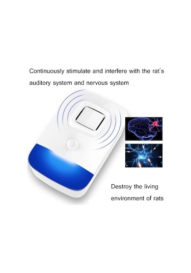 Hanehalkı Ultrasonik Elektronik Sivrisinek Kurtlayıcı Yüksek Güç Frekans Dönüşüm Fare Kovucu Özellikler: Abd Fişi Beyaz Beyaz , Boyut:abd Fişi