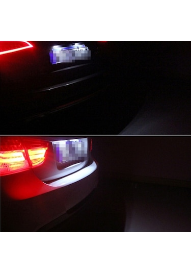 Sones Ford Focus İçin 24 Smd-3528 Lambalı 2 Adet Plaka Işığı, 2w 120lm,6000k, Dc12v