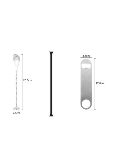 Wondernest Seti, Dayanıklı No.1843 Mikser Lichen Kokteyl Çelik Barmenlik Bg